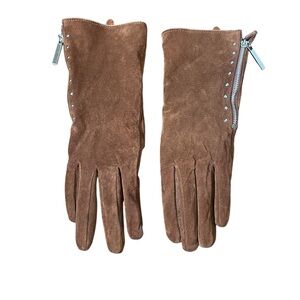 Brown Suede Women's‎ Gloves